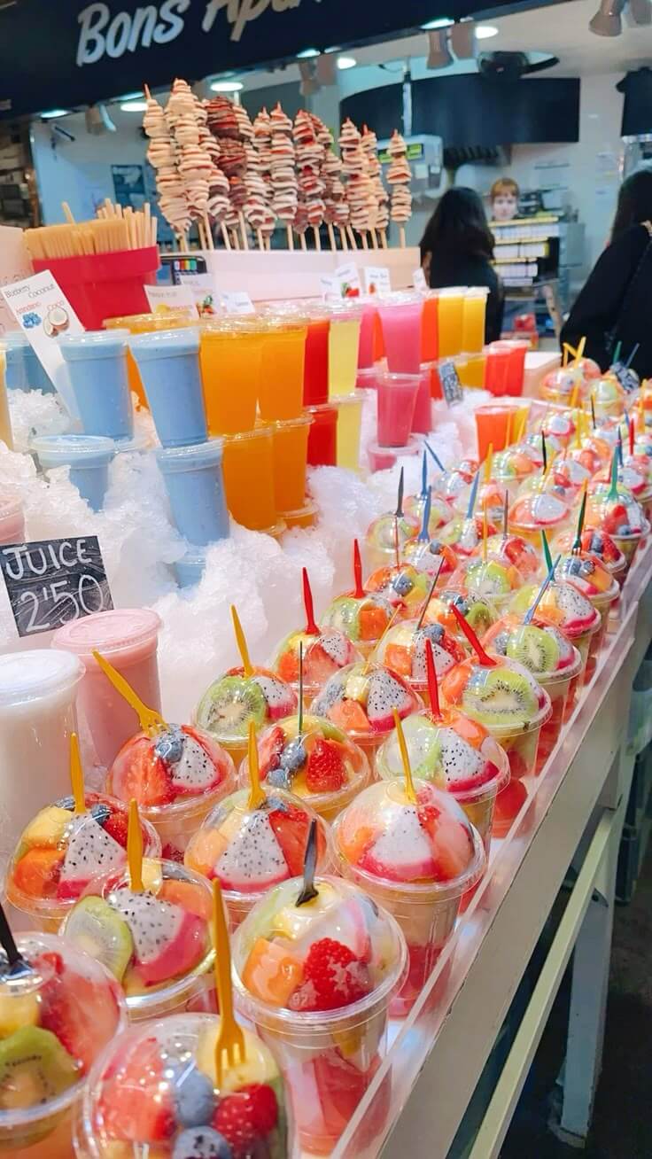 VitaJuice's modern and clean interior with juice bar